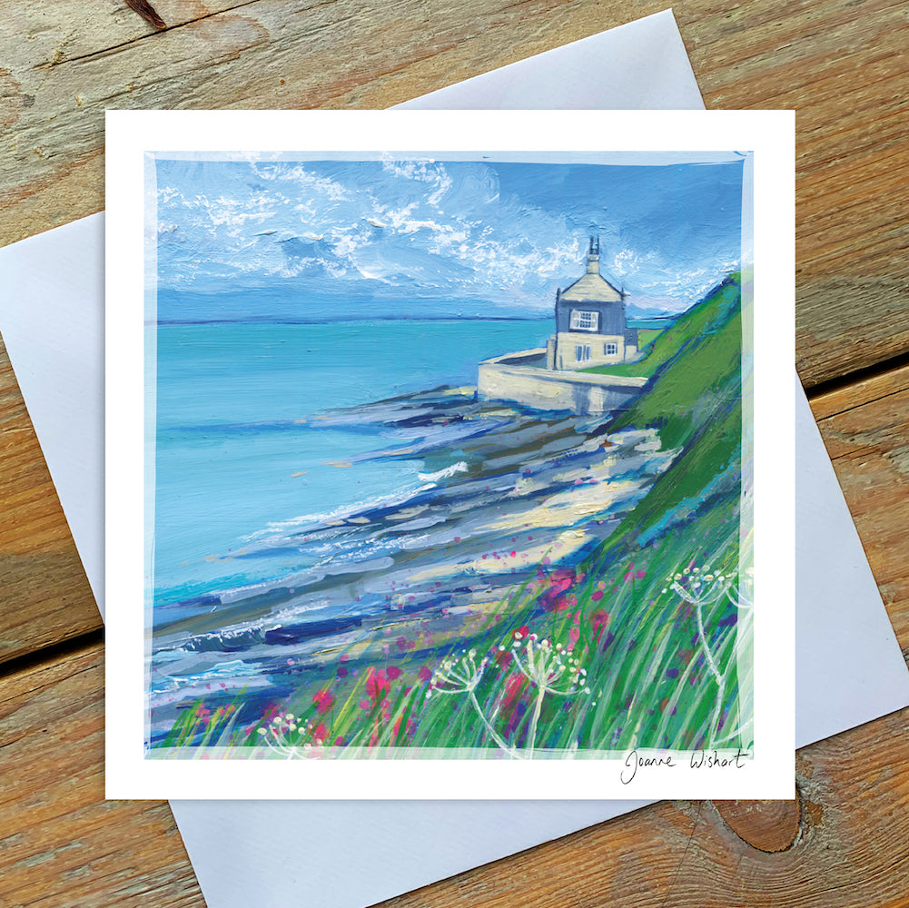 Cow Parsley at the Bathing House - Greetings Card