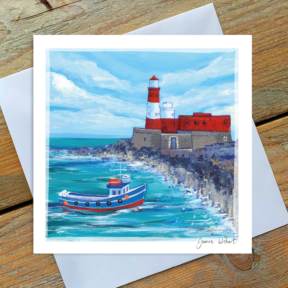 Longstone Lighthouse  - Greetings Card