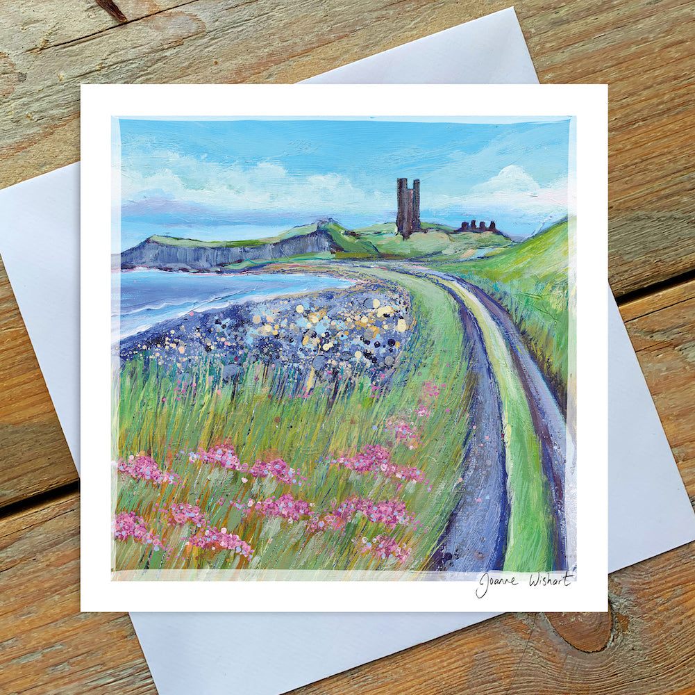 The Path to Dunstanburgh - Greetings Card
