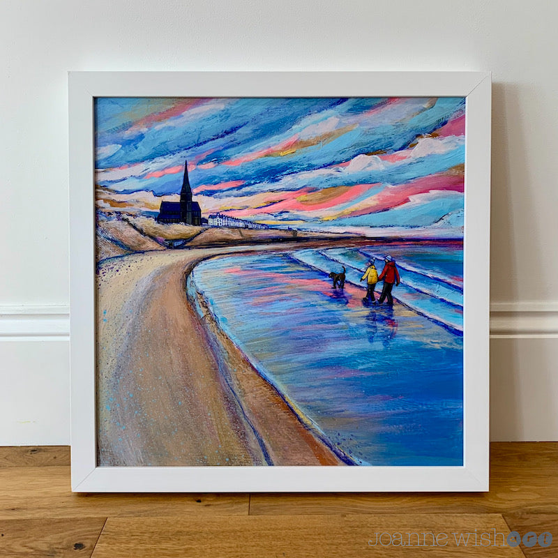 Longsands Winter Walk - Original Painting