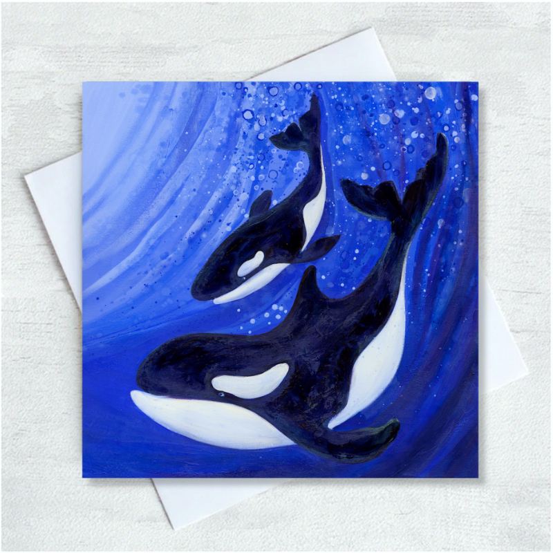 Orcas | Greetings Card