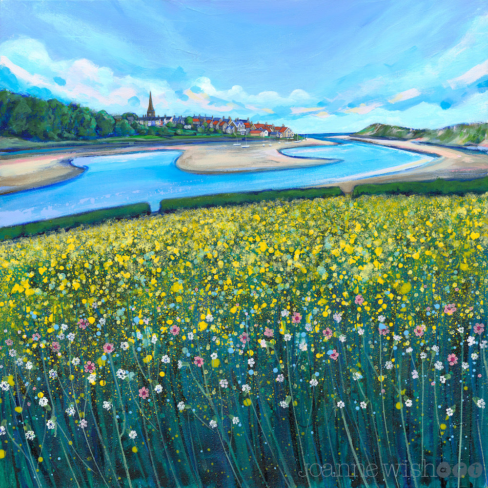 Alnmouth Beyond the Blooms | Northumberland Art Print