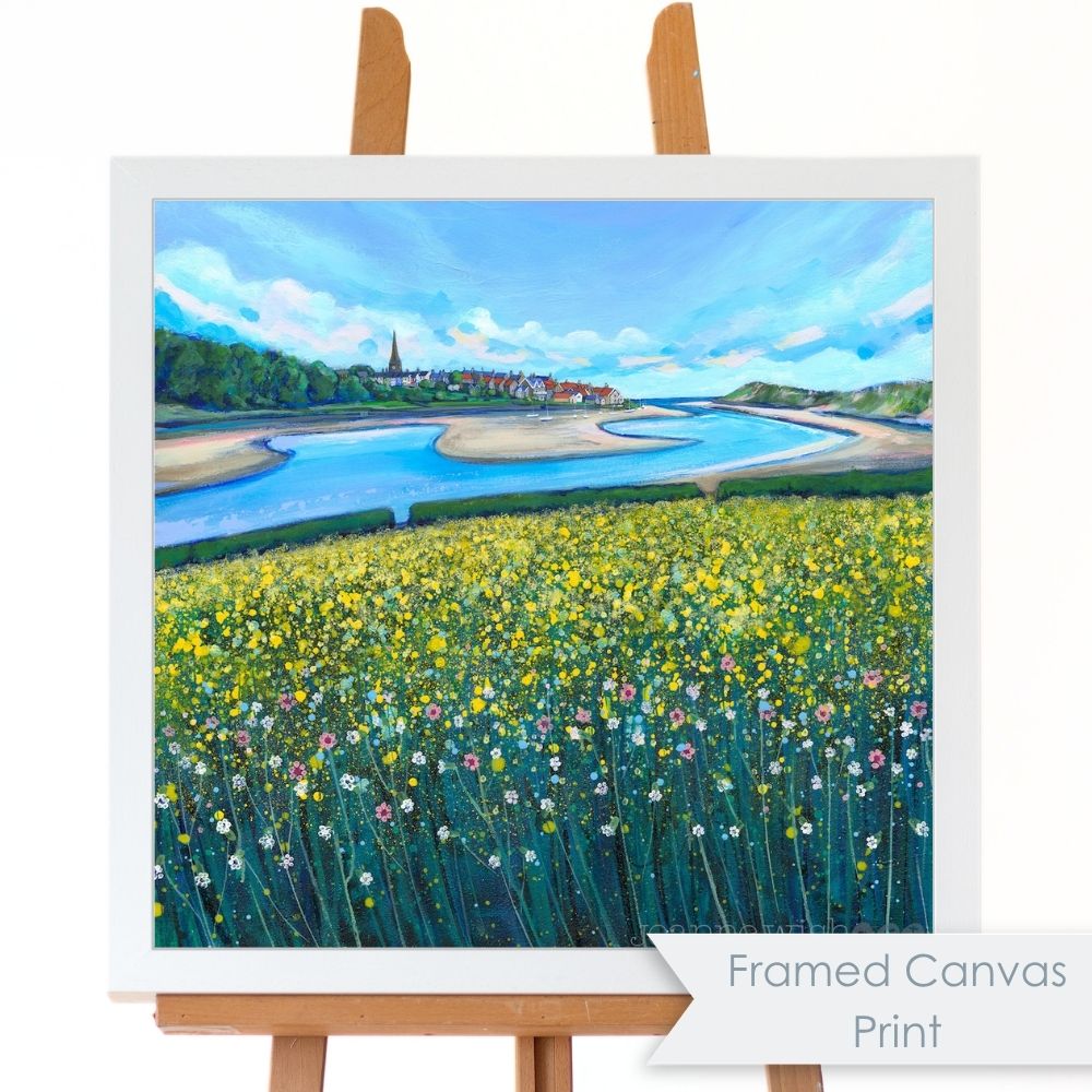Alnmouth Beyond the Blooms | Northumberland Art Print