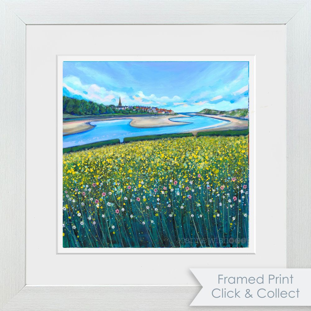 Alnmouth Beyond the Blooms | Northumberland Art Print