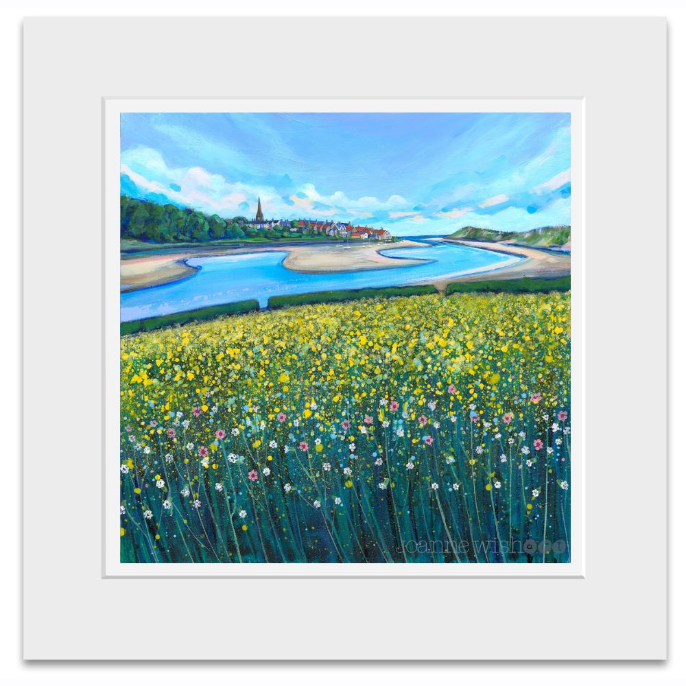 Alnmouth Beyond the Blooms | Northumberland Art Print