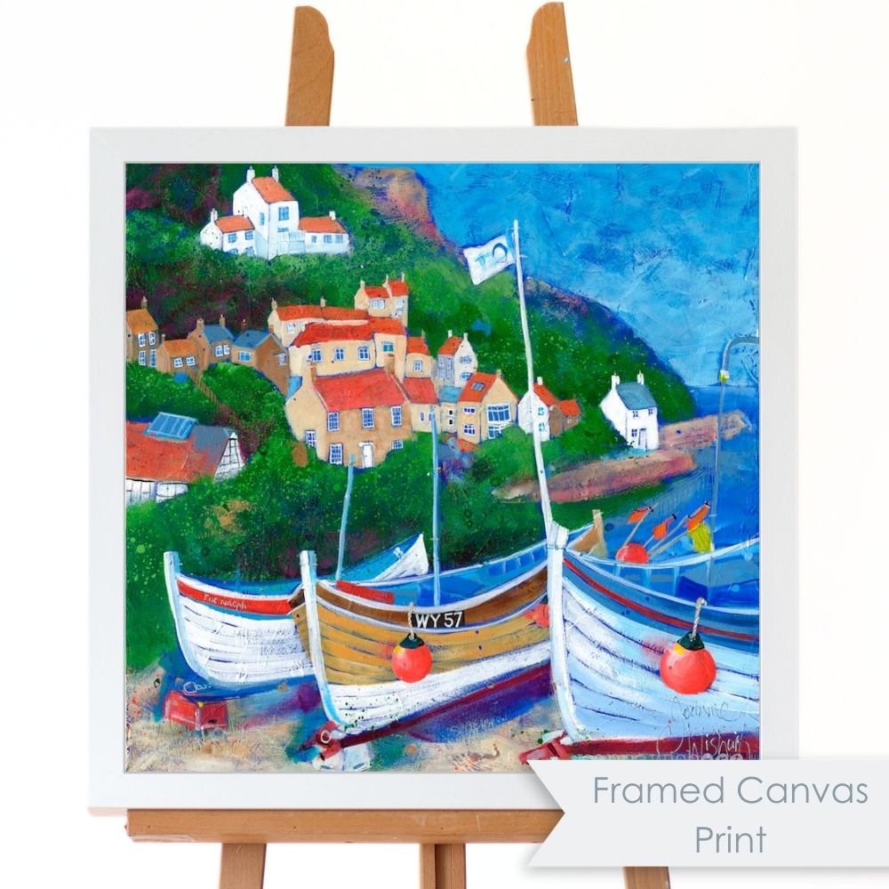 絵画 Move Me by Sea-Bay Traffic Vicky Barone Runswick Bay Art Print | Joanne Wishart