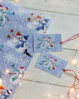 Seaside Snowmen Christmas Gift Wrap