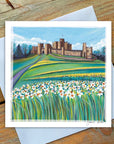Springtime at Alnwick Castle - Greetings Card