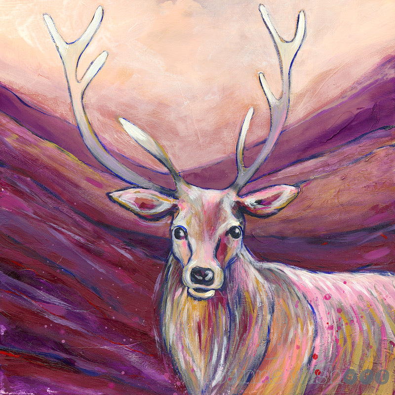 Stag in the Glen - Original Painting