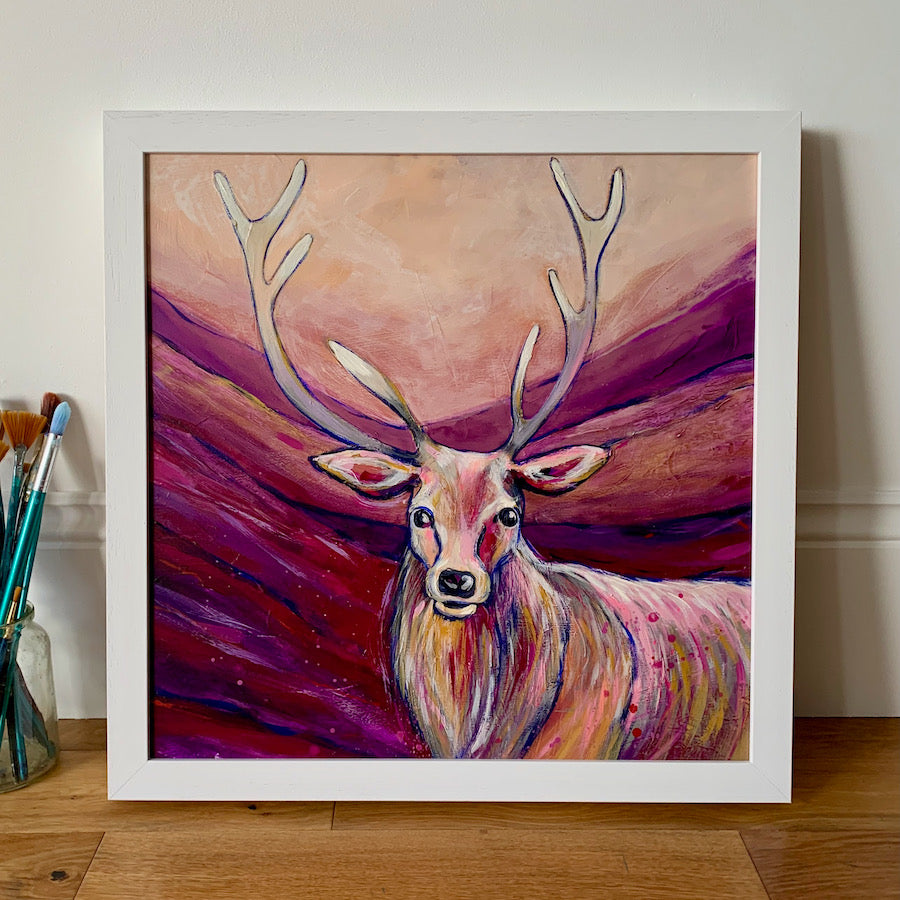 Stag in the Glen - Original Painting