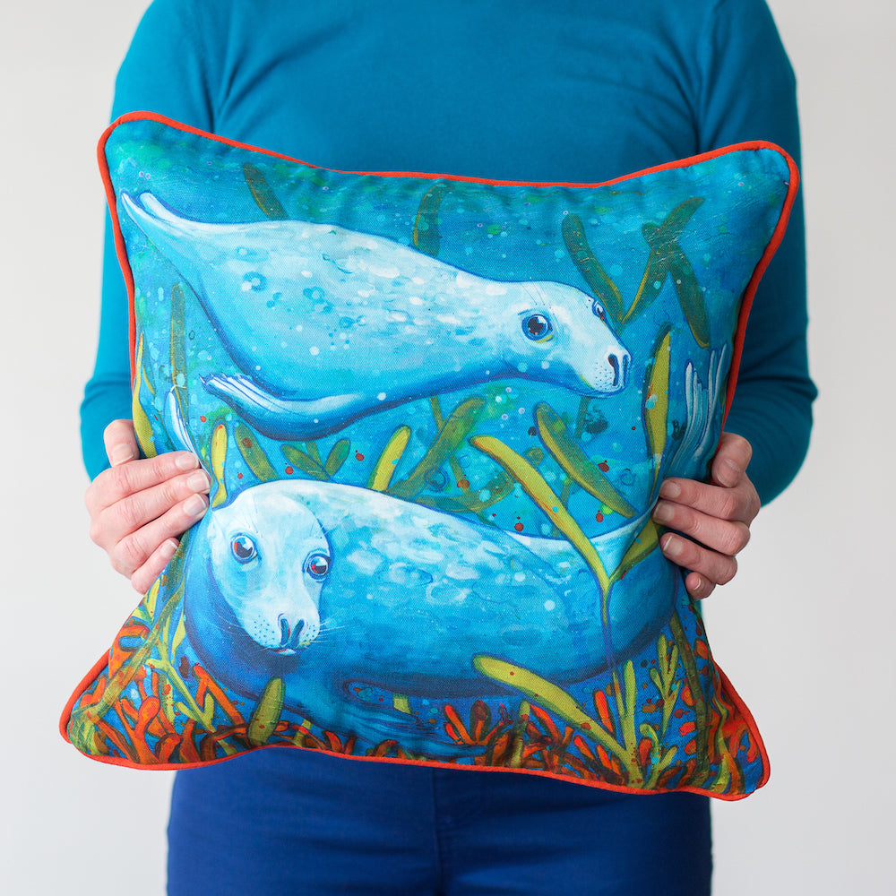 Swimming Seals | Cushion