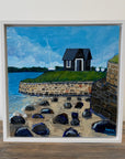 Tides out at the Ferryman's Hut Alnmouth | Original Painting
