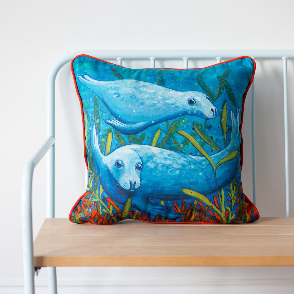 Swimming Seals | Cushion