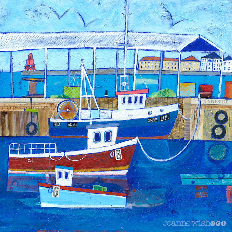 Fish Quay Boats - Art Print