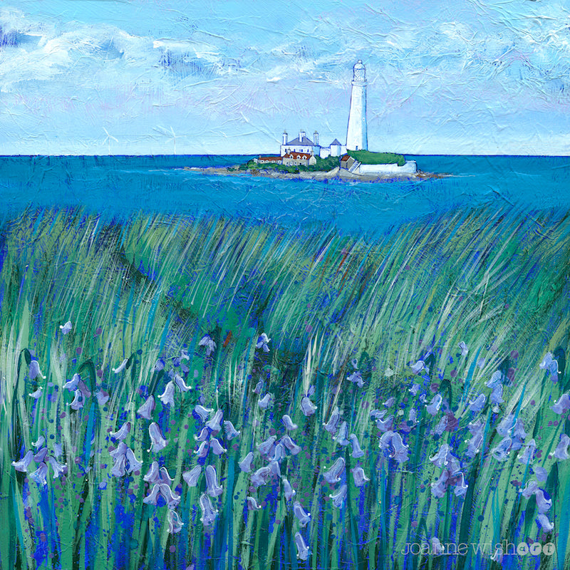 Bluebells at St Mary’s Island Art Print