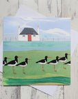 Blackhouse and Oystercatchers - Card