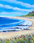 Blue Sky over Bamburgh - Northumberland Art Print