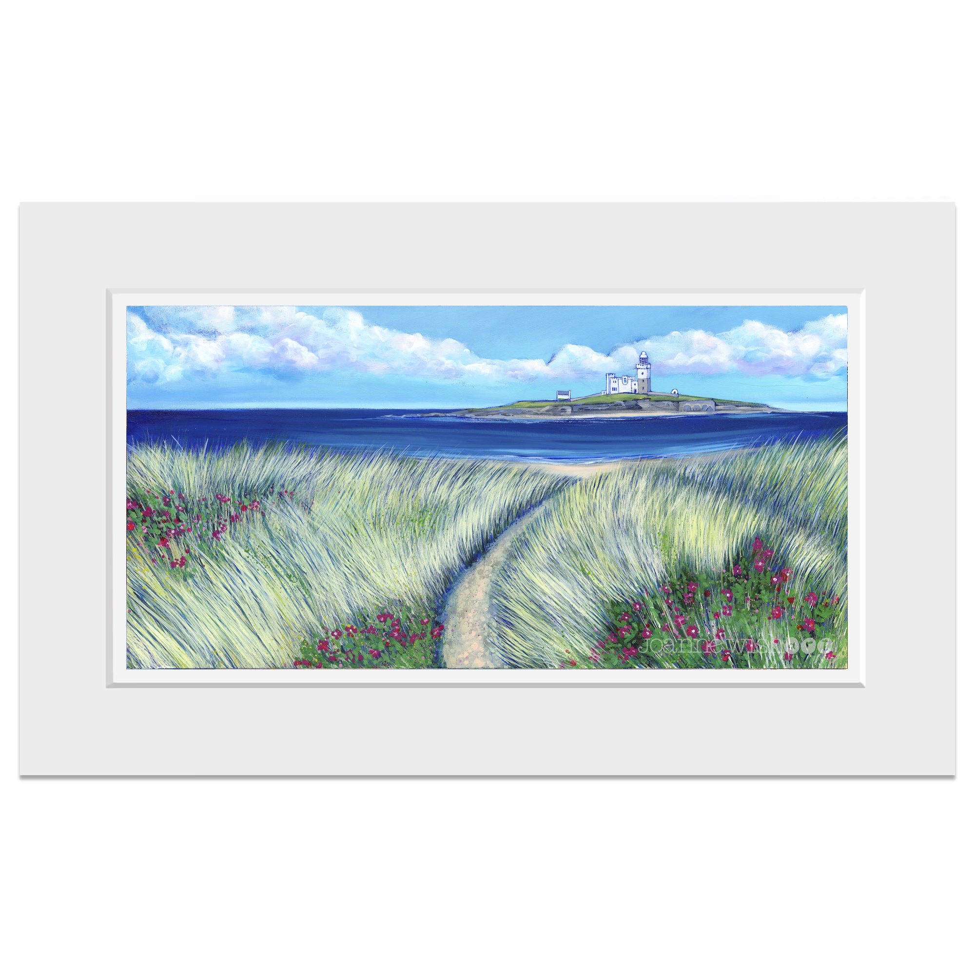 Blue Sky over Coquet Island | Northumberland Art Print