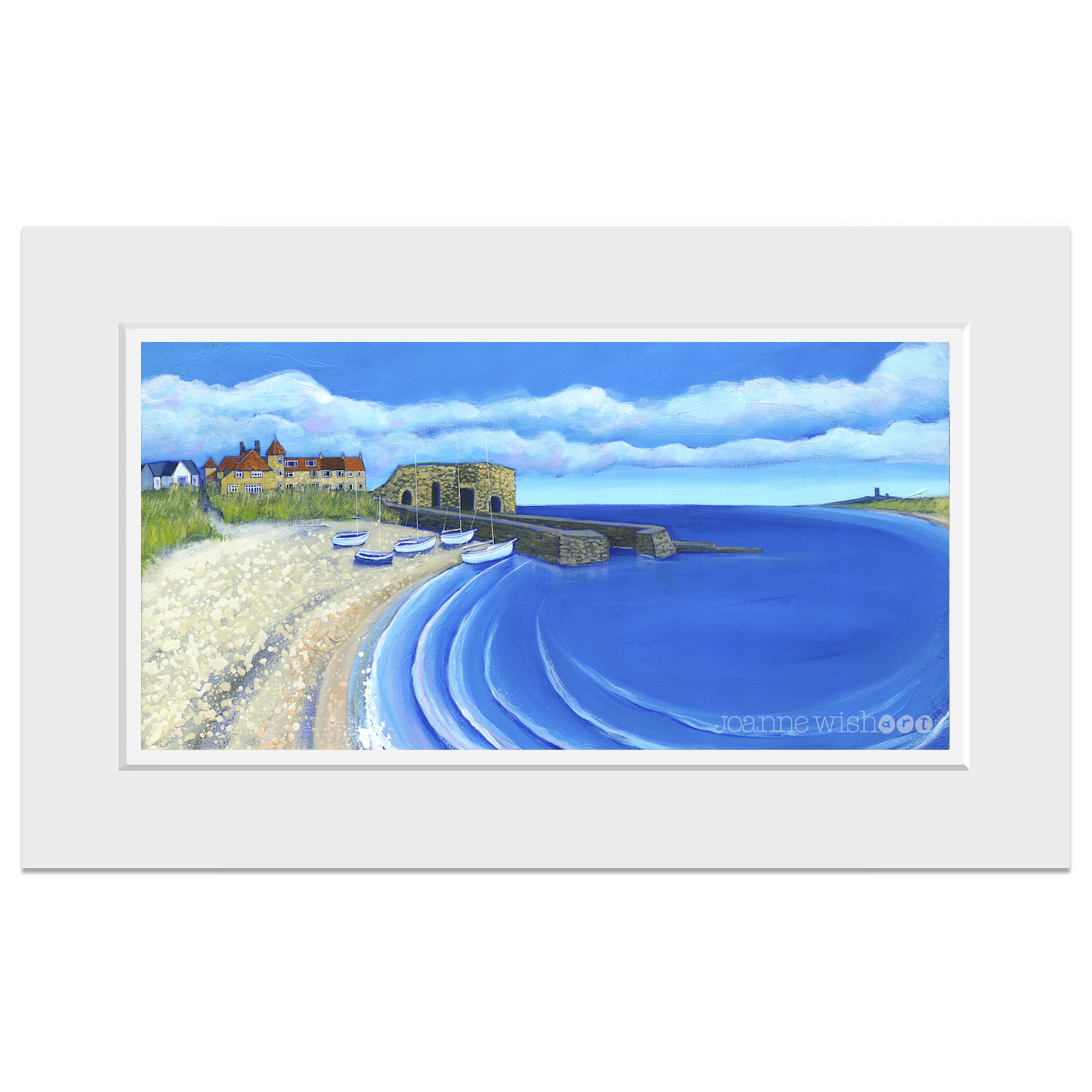 Blue Sky Over Beadnell - Northumberland Art Print