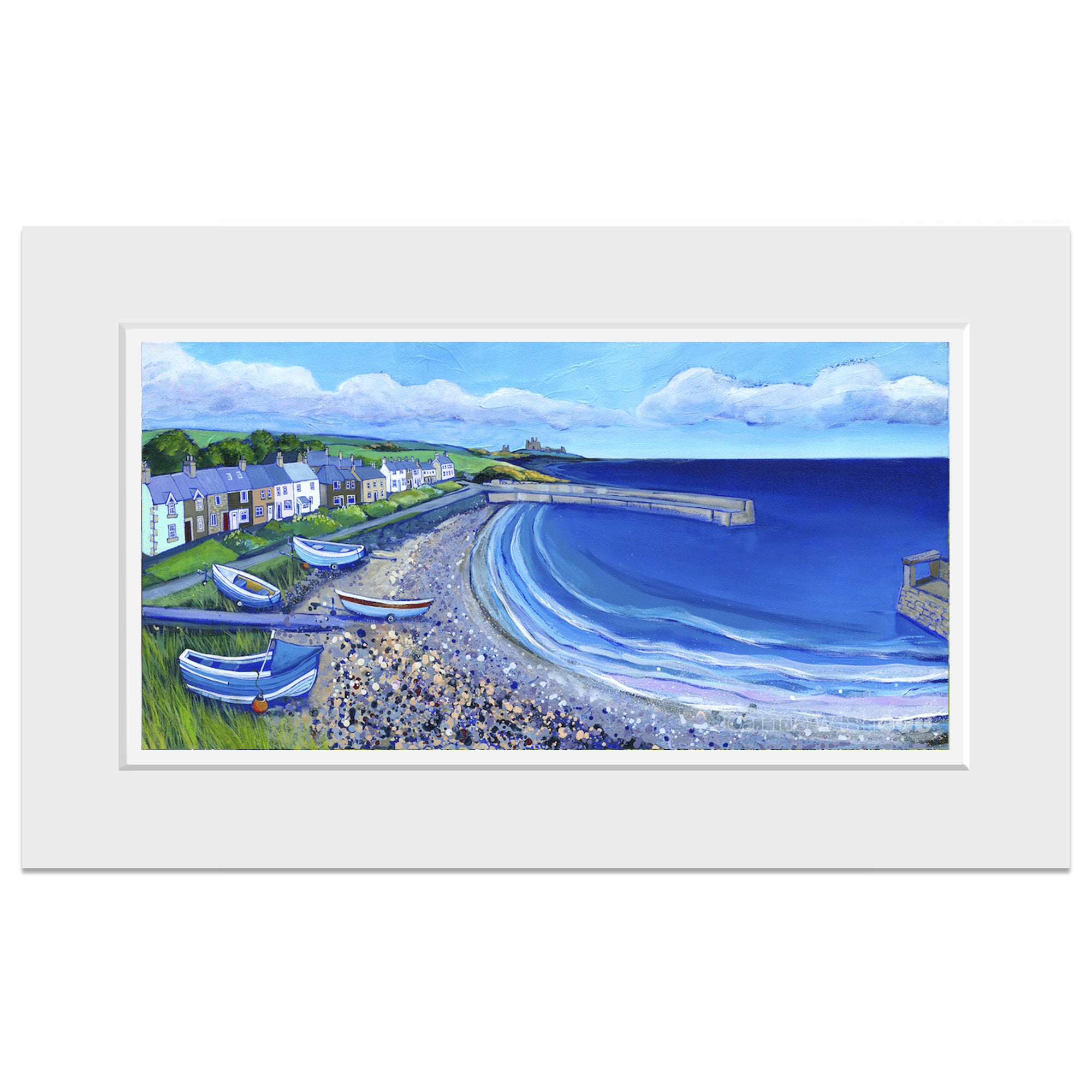 Blue Sky Over Craster - Northumberland Art Print