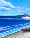 Blue Sky over Dunstanburgh - Northumberland Art Print