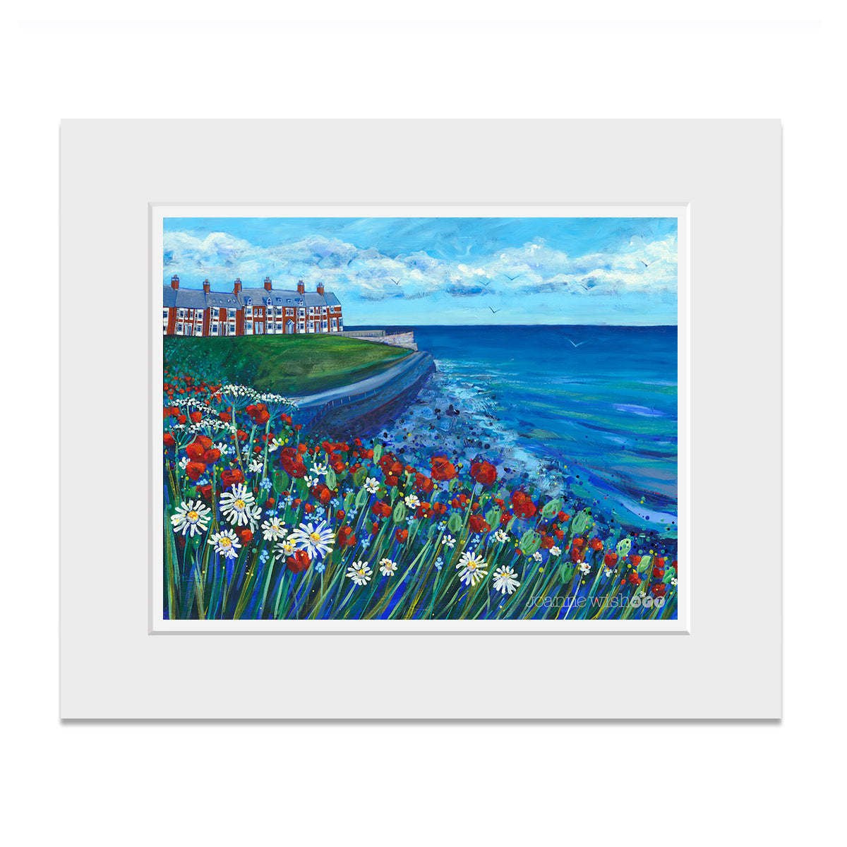 Mounted print of Browns bay in Cullercoats.