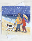 A Wintery Dog Walk | Christmas Card