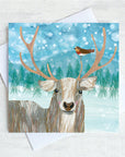 Winter Festive Greetings Card Pack of 6