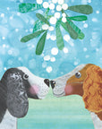 Puppies & Mistletoe | Christmas Card
