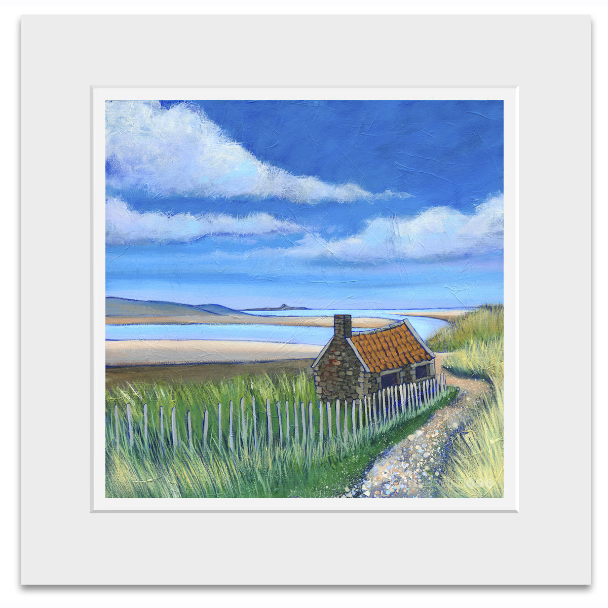 Coastal Path to Budle Bay Art Print