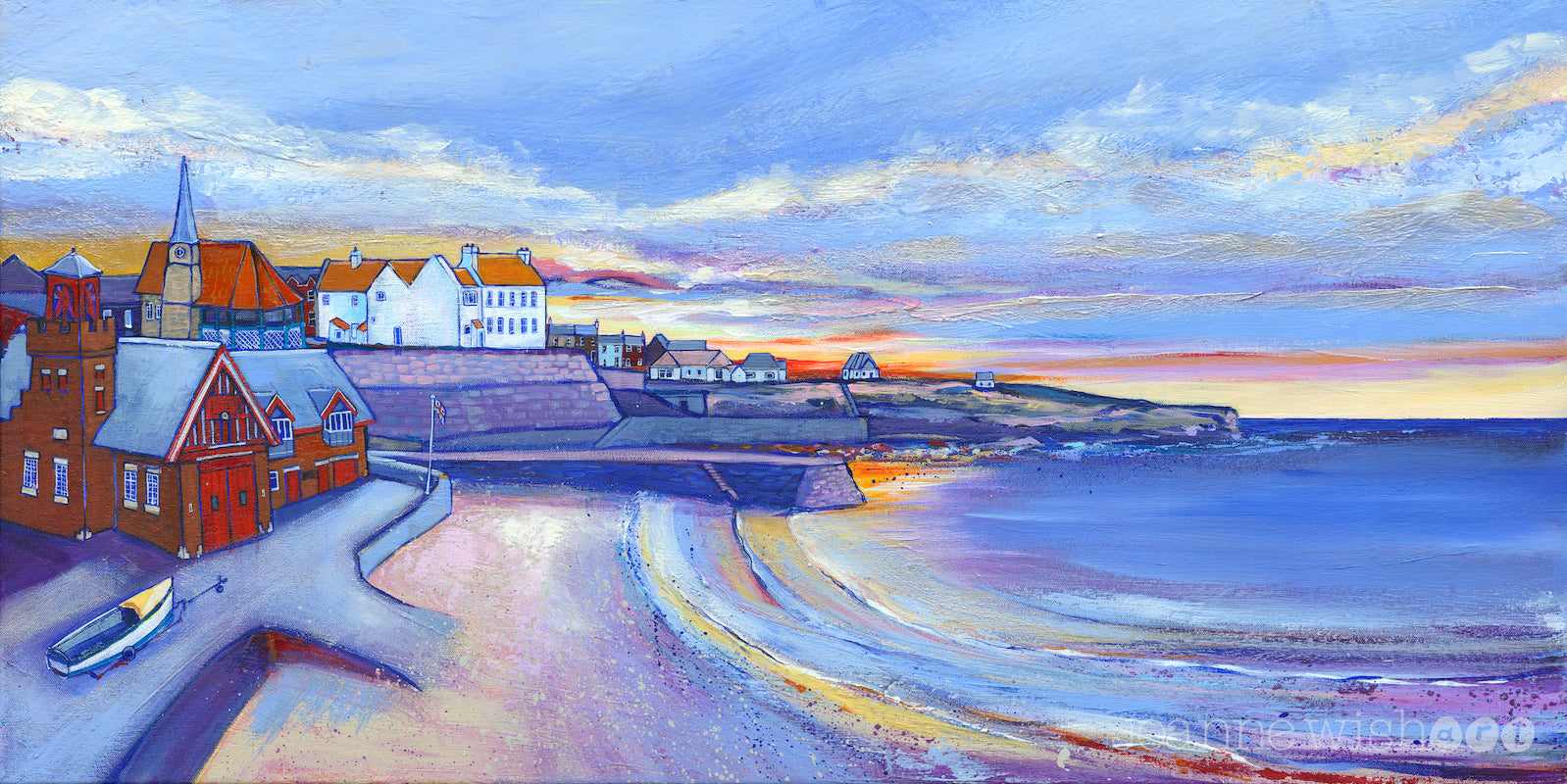 Cullercoats Winter Morning Art Print