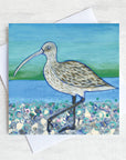 A curlew greetings card.