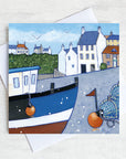 A greetings card of the harbour village of Crail in the East Neuk of Fife.