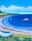 Blue Sky Over Lindisfarne - Northumberland Art Print