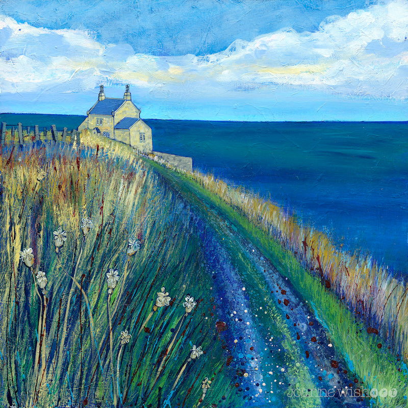 A print of the Bathing House along the northumberland Coastal Path