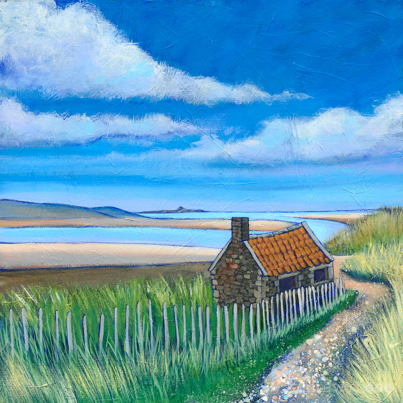 Coastal Path to Budle Bay Art Print