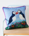 Puffins and Sea Pinks | Cushion