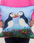 Puffins and Sea Pinks | Cushion