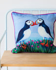 Puffins and Sea Pinks | Cushion