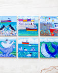 Sea Green Ceramic Coaster Set Gift Set