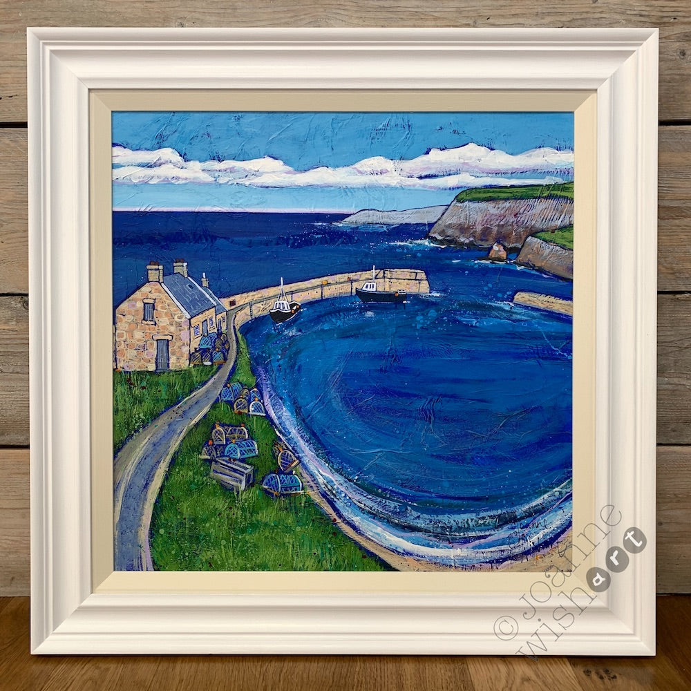 Hidden Harbour ( Scotland ) Original Painting