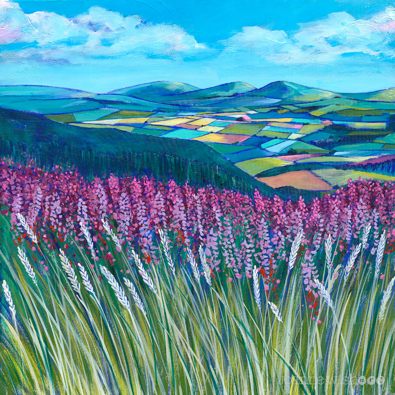 Northumberland Heather Art Print