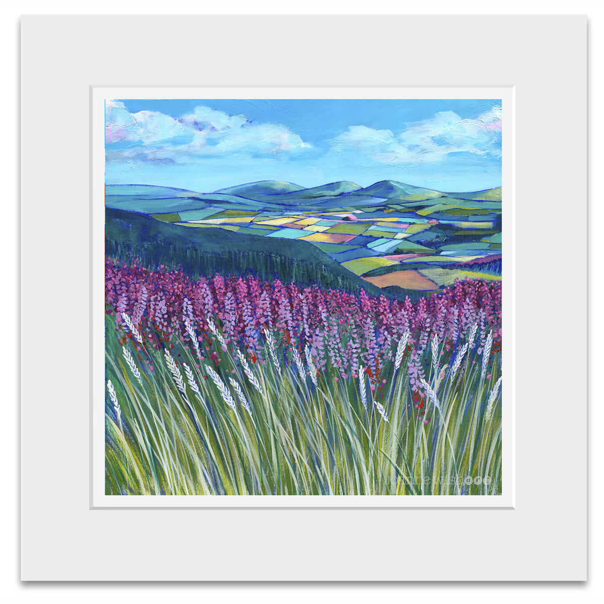 Northumberland Heather Art Print