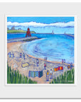 A mounted print of South Shields Beach and Groyne.