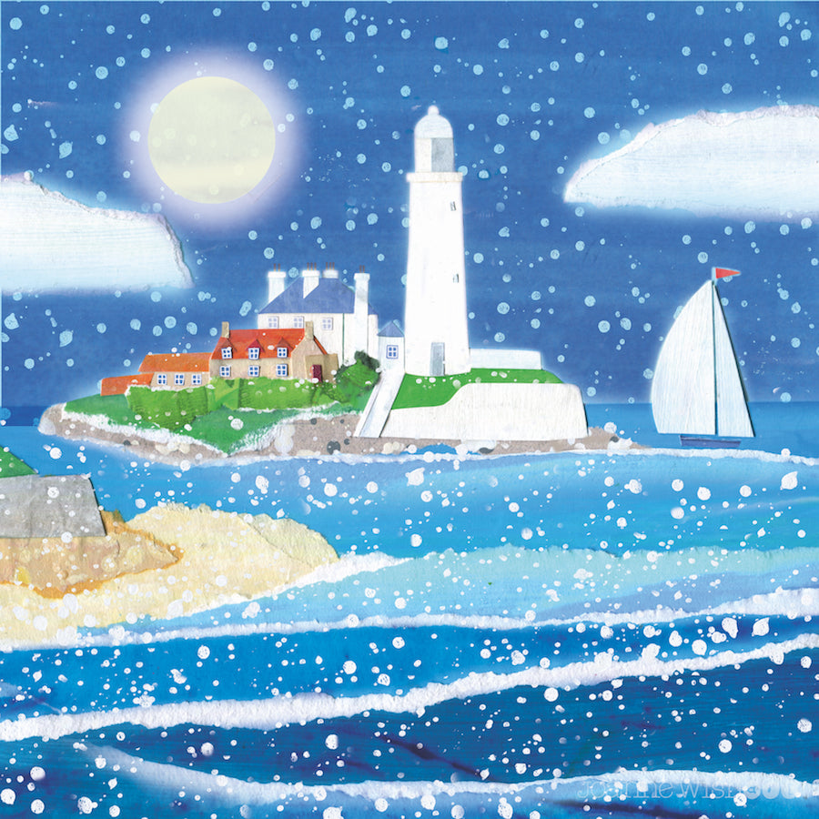 Winter on St Mary&#39;s Island | Christmas Card