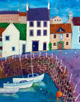 A fine art print of Crail fishing harbour.