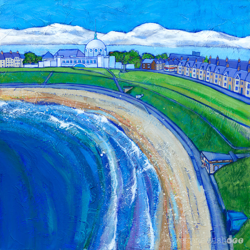 Whitley Bay Beach Art Print