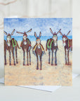 Seaside Donkeys - Card