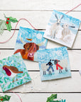 Winter Festive Greetings Card Pack of 6