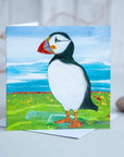 Puffin on Shore - Card